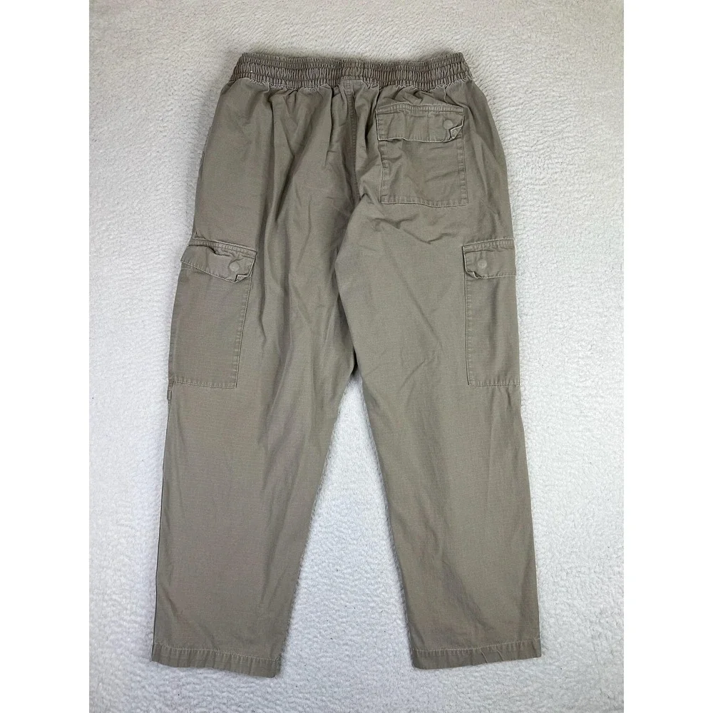 Nike Mens Large Beige Relaxed Fit Club Woven Cargo Ripstop Pants DX0613-247